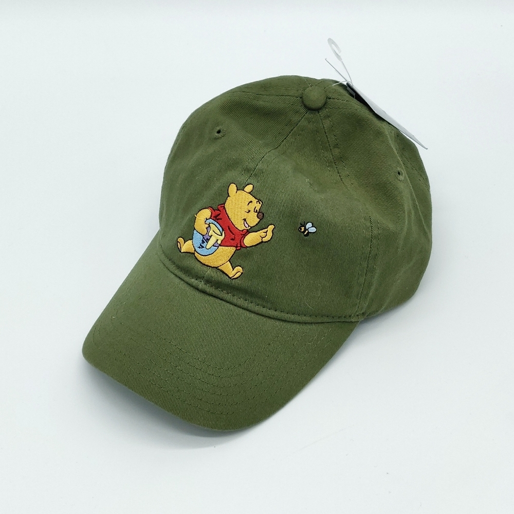 Disney Winnie The Pooh Cartoon Green Honey Adult Baseball Hat Cap Adjustable NEW